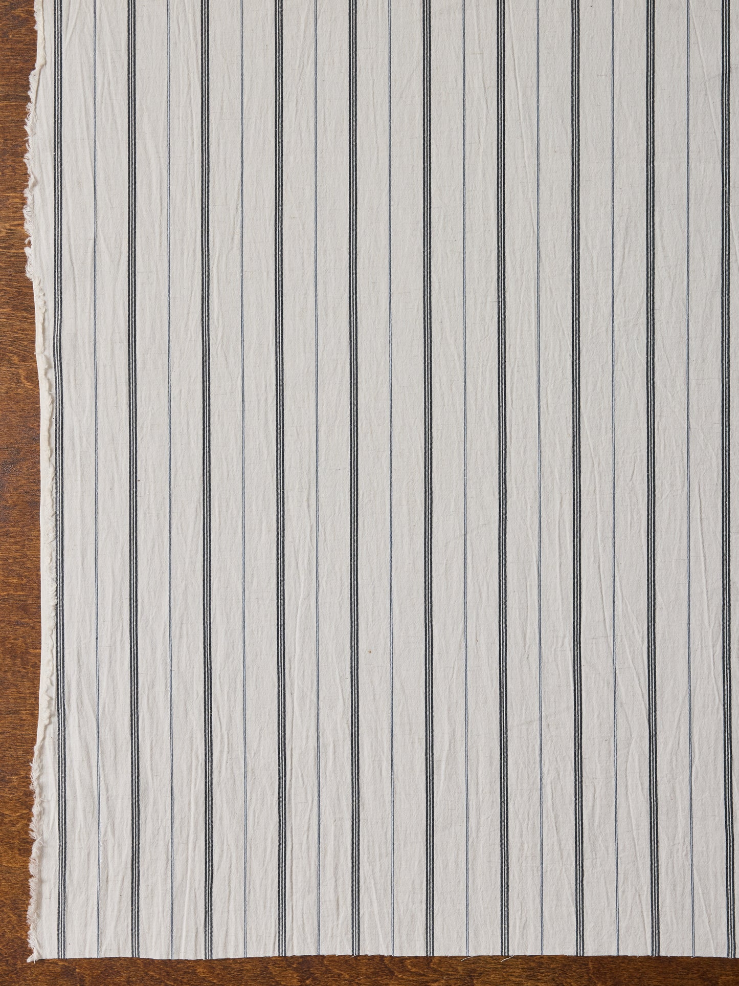 Cotton Linen Hairline Stripe