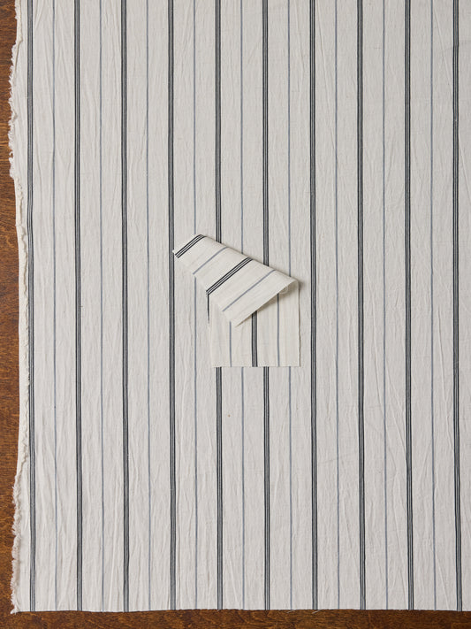 Cotton Linen Hairline Stripe